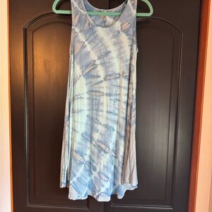 India Boutique Sky Blue Tie-Dye Top